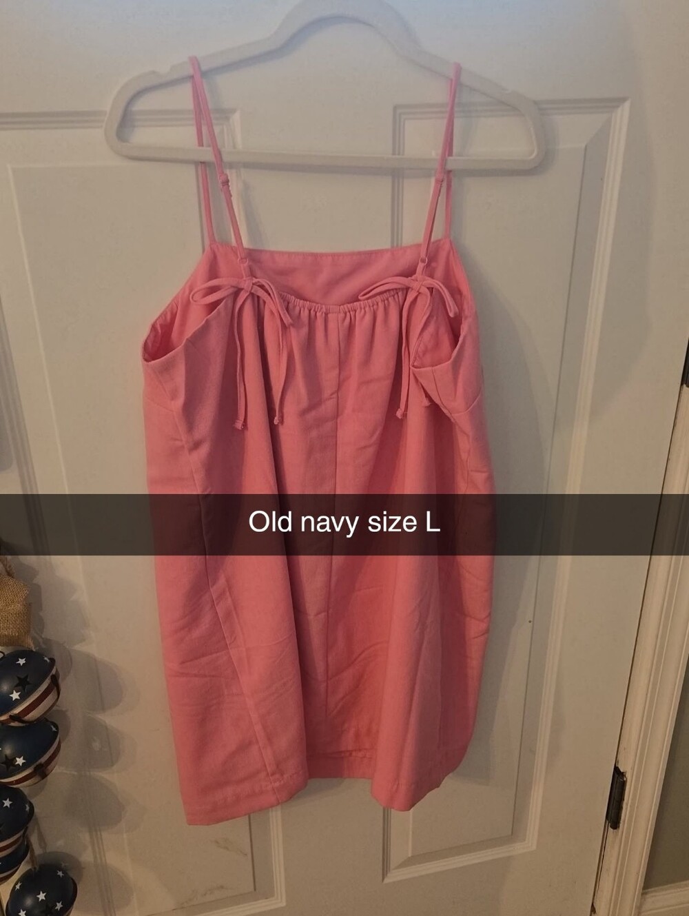 Old Navy Coral Pink Spaghetti-Strap Casual Dress